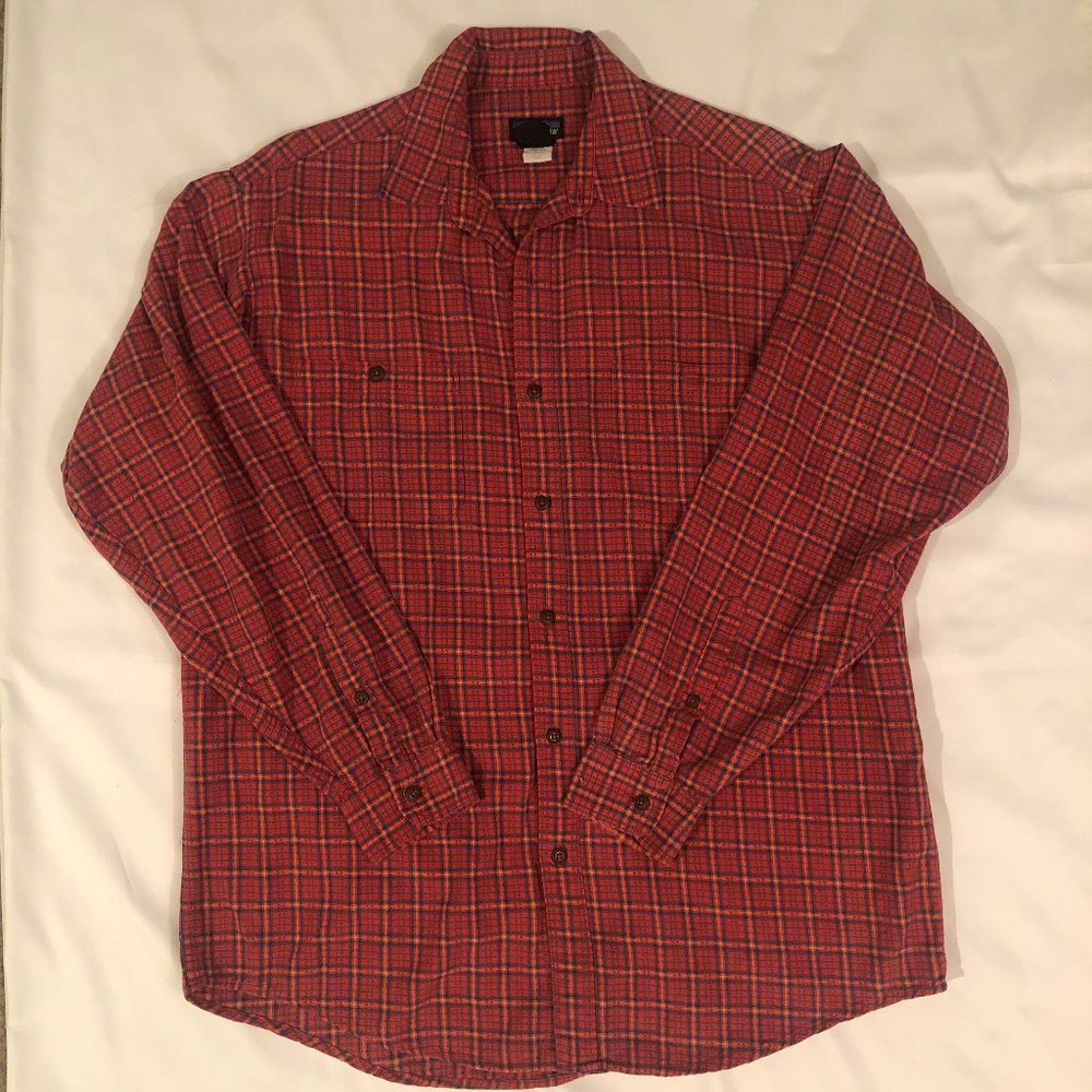 Patagonia Men`s Medium Plaid Long Sleeve Shirt